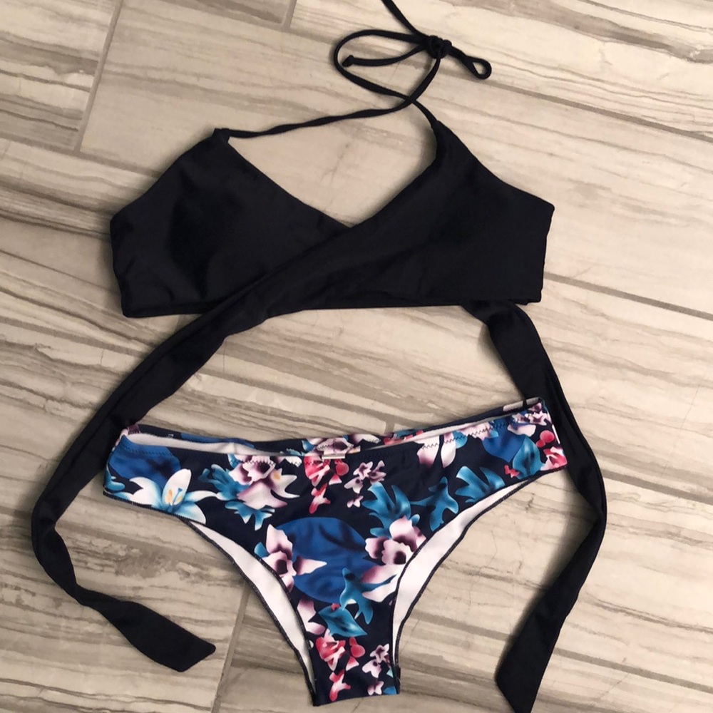 NWOT wrap top cheeky bottom